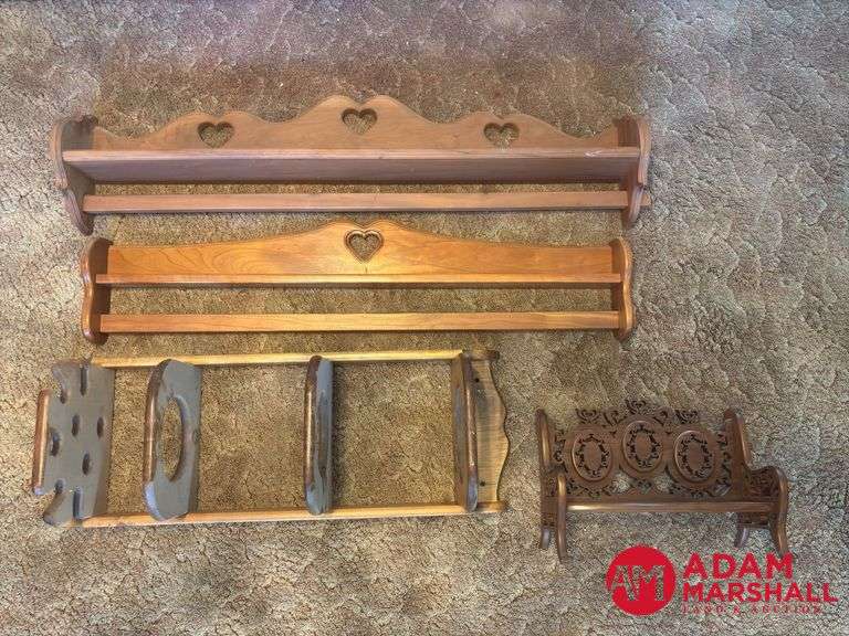 Misc. Wooden Shelves Bench