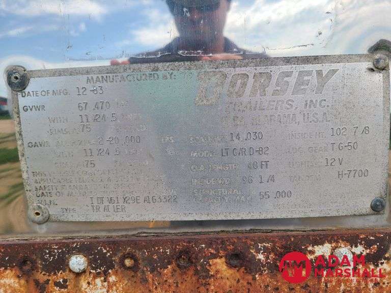 1984  Dorsey  Van  Trailer - 53FT