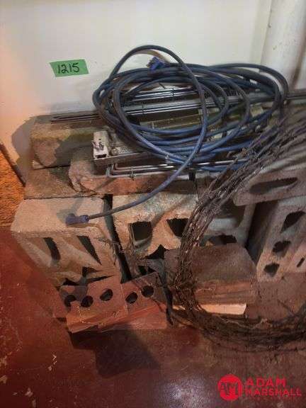 Cement Blocks, Barb Wire and Bricks
