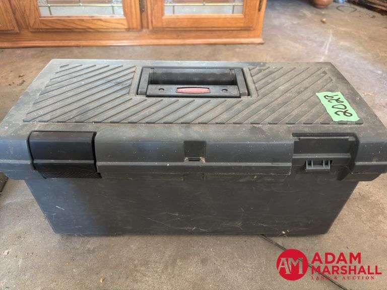 2 Plastic Tool Boxes & Contents