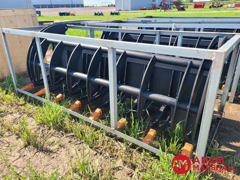 Unused 2024 Greatbear Heavy Grass Fork Grapple, 78" for Skid Steer