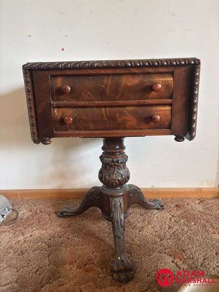 Antique Drop Leaf Side Table