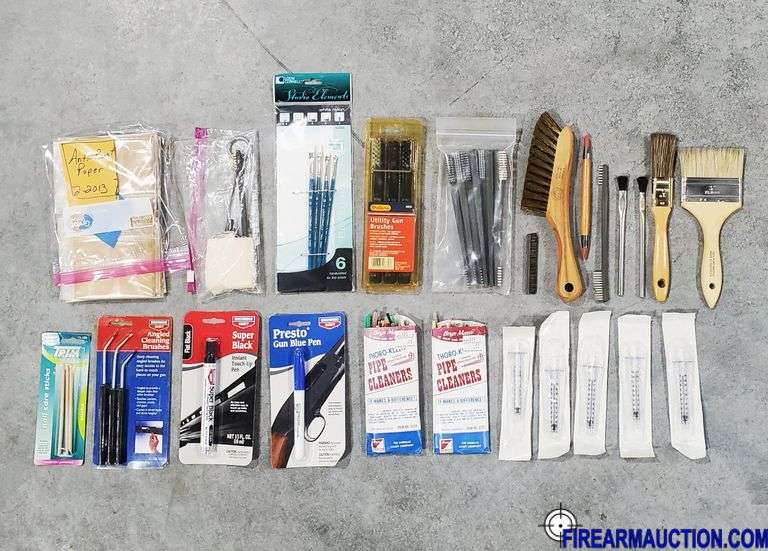Assorted - Brushes, Pipe Cleaners, Gun Markers, Syringes, Etc