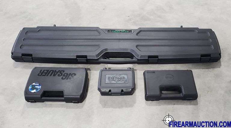 (3) Gun Hard Cases - (1) Stag Arms Rifle, (1) Walther Pistol, (1) Sig Sauer Pistol & (1) EOTech Sight Case
