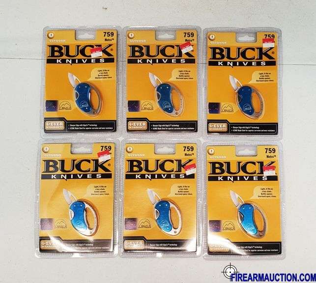 (6) Buck 759 Metro Knives