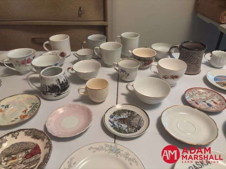 Various Cups & Saucers