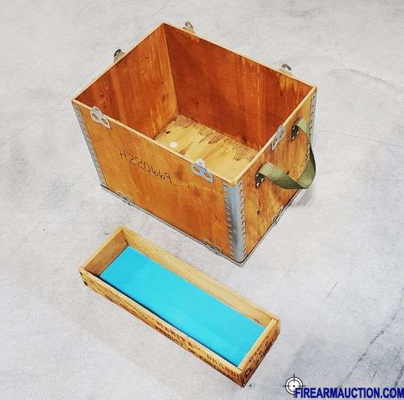 (2) Wooden Reinforced Crates - 11½"W  X  16"L  X  11"H & 15½"L  X  5"W  X  3"H - * See Description & Photos