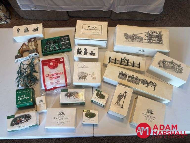Assortment of Heritage Village Collection & Department 56 Village Accessories