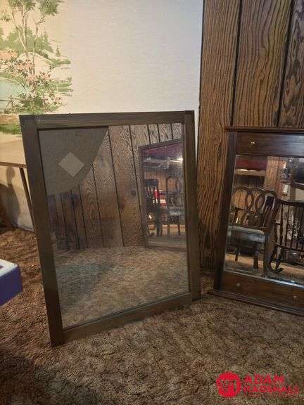 Three Large Mirrors One Broken