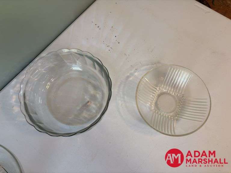 5 Large Glass Bowls