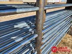New 5x20FT Freestanding Panels with Continuous Fence 2 3/8 Pipe (sold 10 x bid)