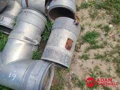 (6) Various Aluminum Pipe Fittings - 10IN
