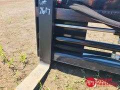 Unused Wolverine Pallet Forks w/ Hydraulic Adjustment, 48"