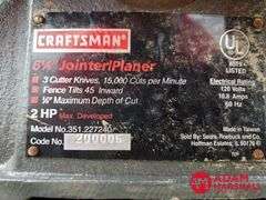 Craftsman  6⅛ Jointer/Planer
