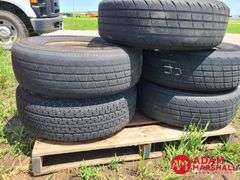 (5) 15 IN 6-Hole Trailer Wheels & Tires