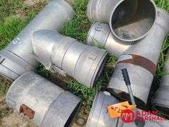 (6) Various Aluminum Pipe Fittings - 10IN