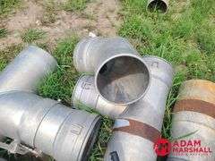 (6) Various Aluminum Pipe Fittings - 10IN