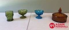 Candy Dish & Other Colored Glass