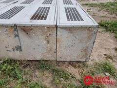 (4) Metal Locker w/ Metal Shelf