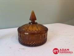 Candy Dish & Other Colored Glass
