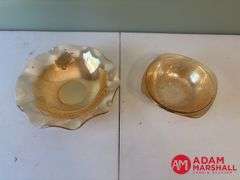 2 Amber Bowls