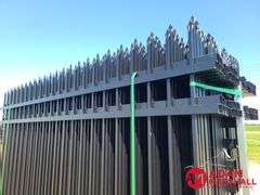 Wrought Iron Site Fence (30) Pieces w/ (31) Fence Posts, 7FTx10FT Long