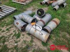 (6) Various Aluminum Pipe Fittings - 10IN