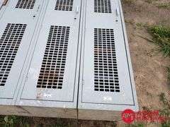 (4) Metal Locker w/ Metal Shelf