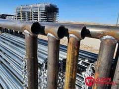 New 5x20FT Freestanding Panels with Continuous Fence 2 3/8 Pipe (sold 10 x bid)