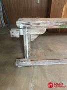 Vintage Wood Bench Measures 66 by 16 by 26
