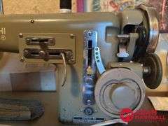 Necchi Sewing Machine & Accessories, Sewing Table with Stool
