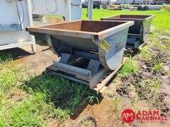 Wright  ½ Yard Self Dumping Hopper w/ Drain Valve & Casters