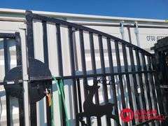 Unused 20FT Iron Gate w/ Pillars