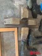 Card Tables, Cement Tools, Bucket of Rocks