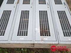 (4) Metal Locker w/ Metal Shelf