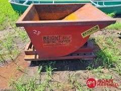 Wright  ½ Yard Self Dumping Hopper w/ Drain Valve & Casters
