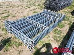 New 10x5ft. portable corral panels, easy Connect, 1 1/4", 14 Gauge Tubing, 80lbs A Panel, sold 10 x bid