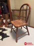Childs Wooden Chair & Various Wooden Decor
