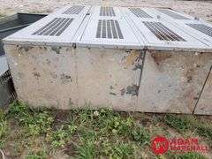 (4) Metal Locker w/ Metal Shelf