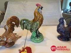 Glass & Wooden Chickens