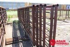 6 - 24FT. Free Standing Panels, 2 3/8 (Inside Dimension) Pipe, Sold 6 X Bid