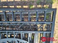 Unused 14FT Bi-Parting Iron Gate with Deer Artwork