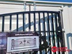 Unused 20FT Iron Gate w/ Pillars