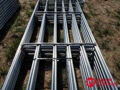New 10x5ft. portable corral panels, easy Connect, 1 1/4", 14 Gauge Tubing, 80lbs A Panel, sold 10 x bid