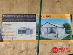 Unused Double Garage Metal Shed - 21FTx19FT
