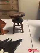 Childs Wooden Chair & Various Wooden Decor