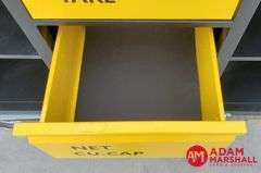 Unused "Tare" Tool Bench/Cabinet - 2 Door & 3 Drawers -  59.5" X 21"D X  37"H