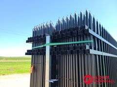 Wrought Iron Site Fence (30) Pieces w/ (31) Fence Posts, 7FTx10FT Long