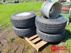 (4) Rims & Tires & (1) Rim