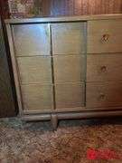 Wooden Dresser With Attached Mirror 64 by 20